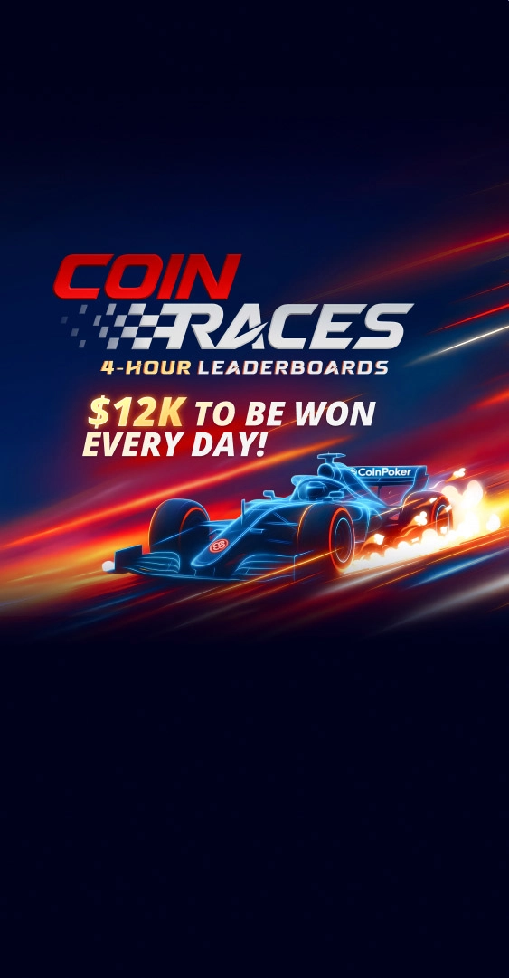 CoinRaces 现金桌排行榜<br />
每日争夺 12,000 美元