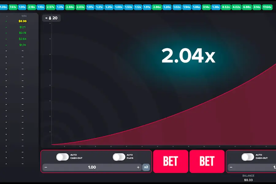 赌场 Crash 类型游戏