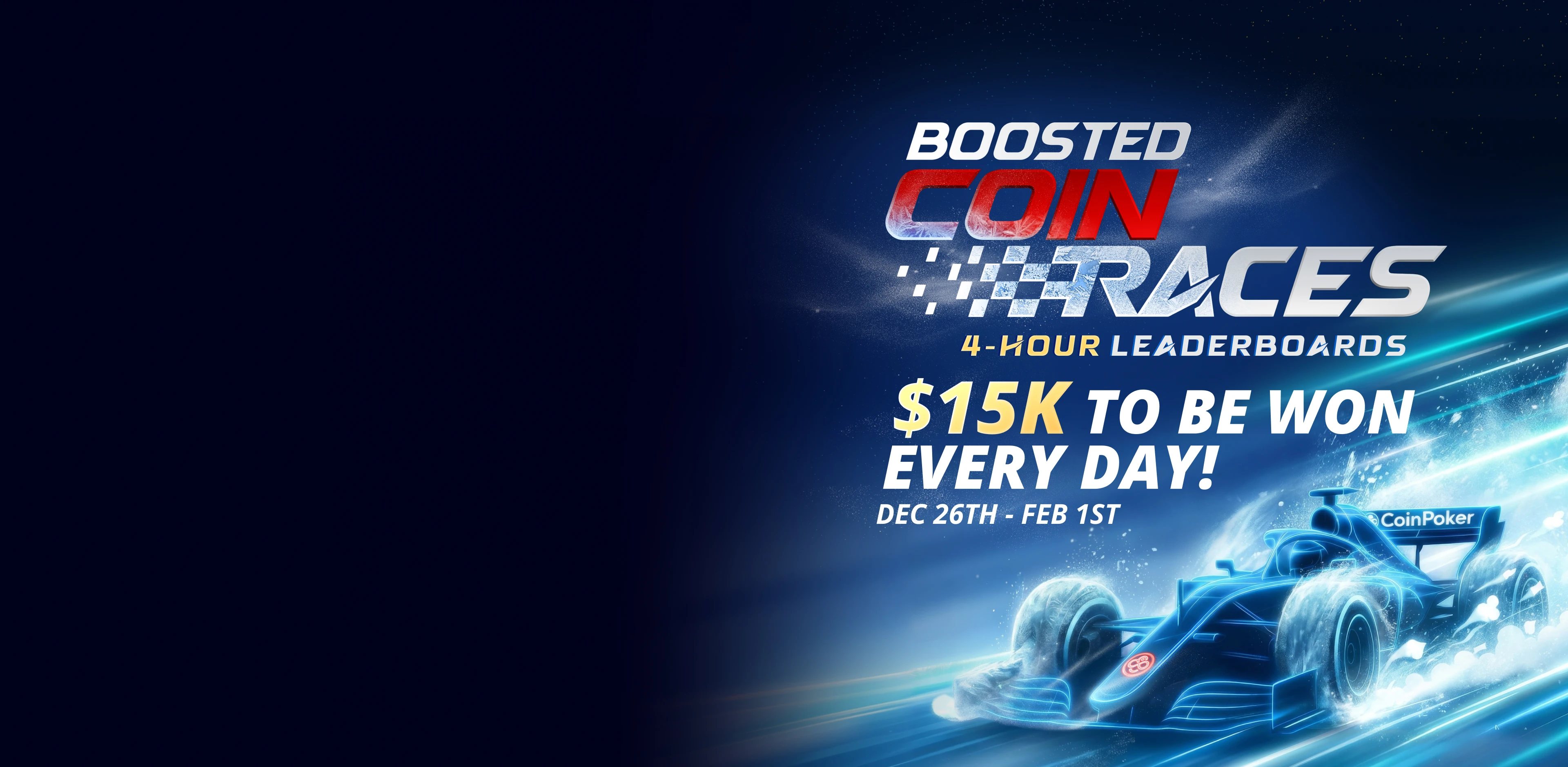 코인레이스 $15,000<br />
데일리 캐시게임 리더보드