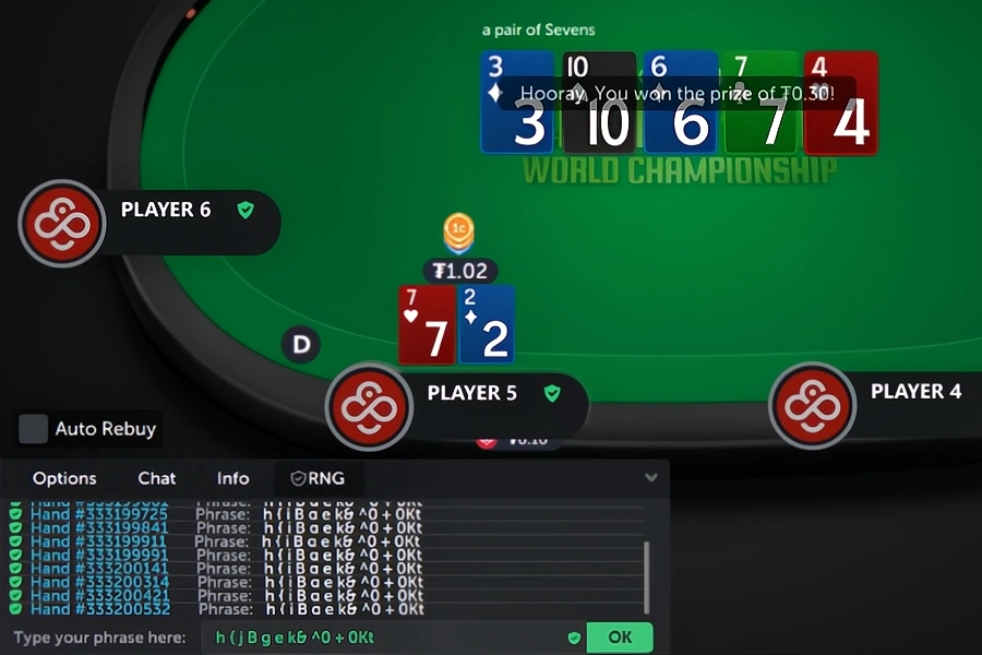 Xáo Bài Công Bằng 100% Bạn Có Thể Kiểm Chứng