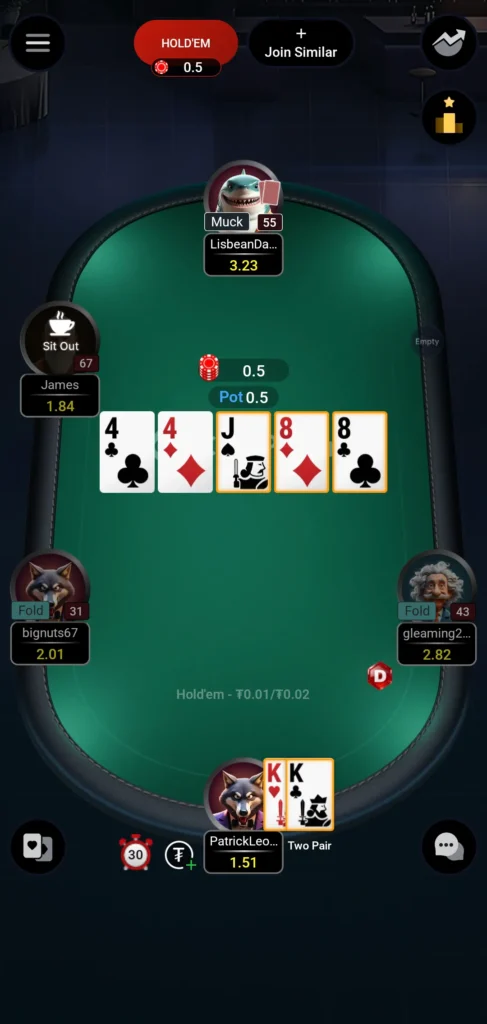 Texas Hold'em (NLH) 