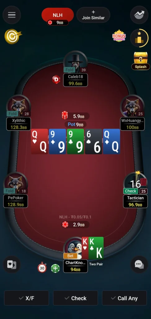 Texas Hold'em (NLH) 