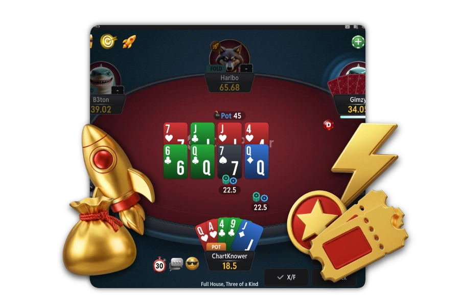 Các tính năng của Câu lạc bộ 3-Bet