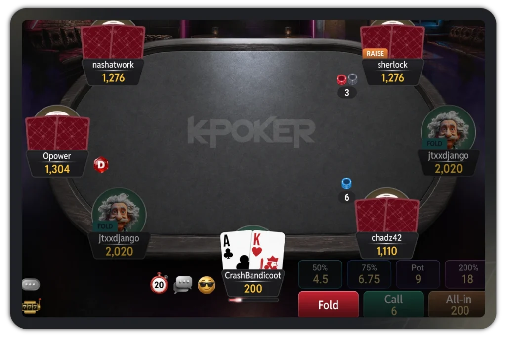 RNG K-Poker công bằng trong mọi ván bài