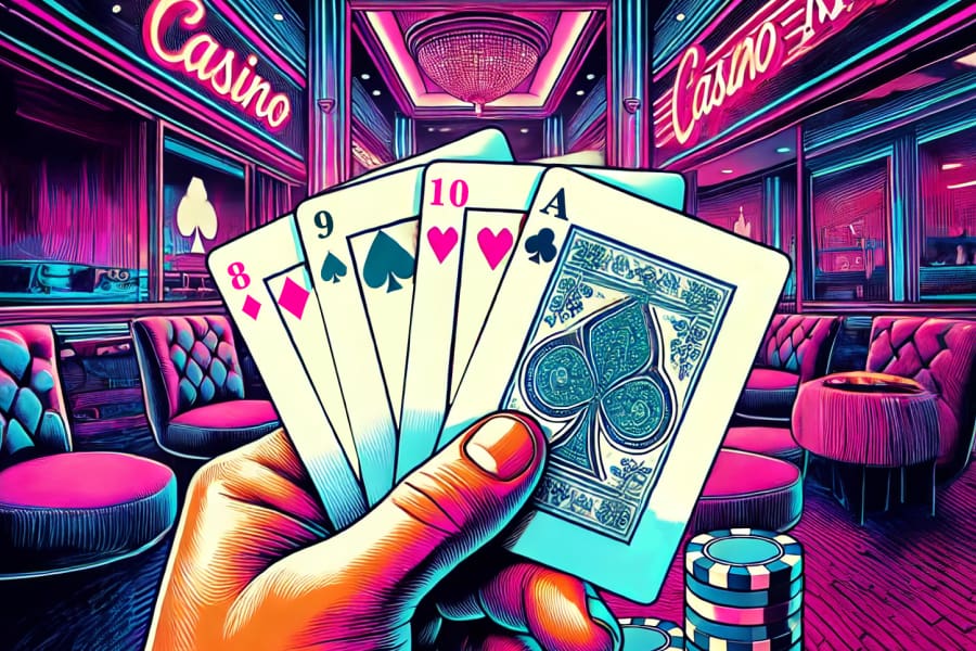 A player holds four cards in a poker game called pot-limit Omaha (or the first part of the Irish Poker game)