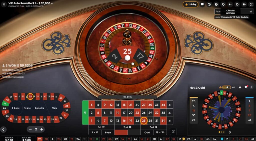 A live roulette game of Auto Roulette on the CoinPoker Casino app.