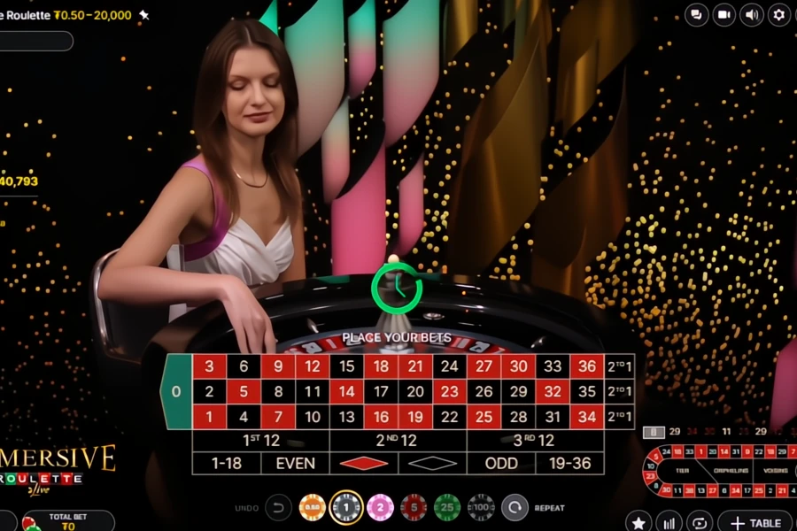 Immersive Roulette on the CoinPoker Bitcoin Roulette Casino.