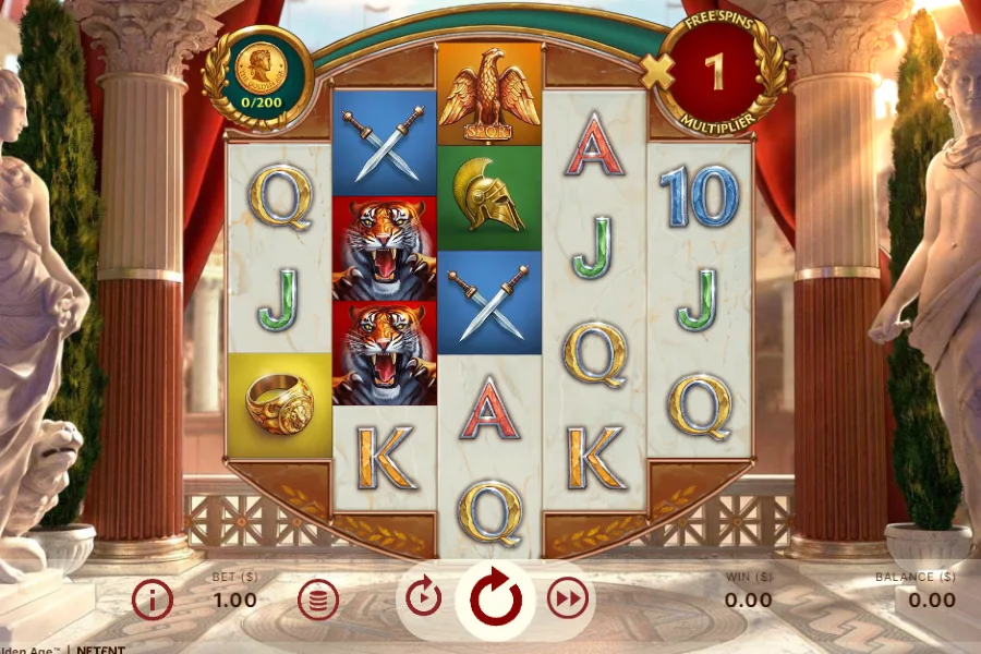 Rome: The Golden Age slots on the CoinPoker Casino.