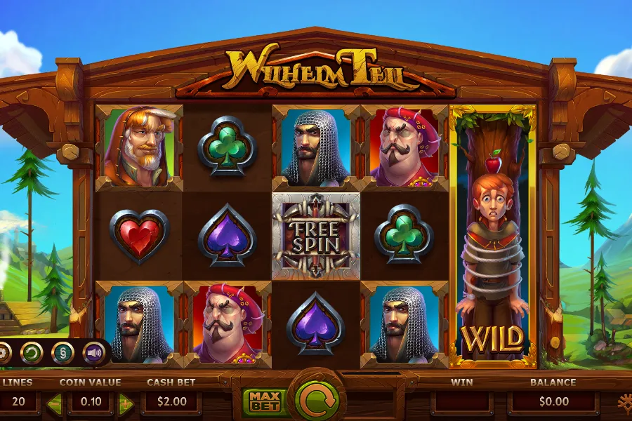 Wilhelm Tell slots on the CoinPoker Casino.