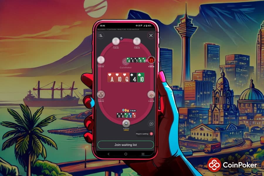 An icon of CoinPoker on mobile device.