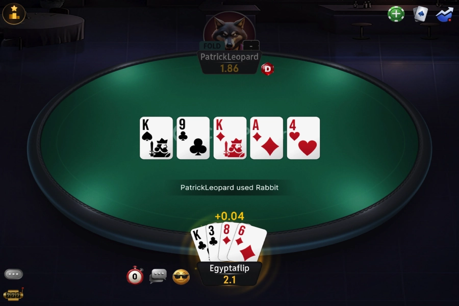 A player makes a straight on the flop in a Pot Limit Omaha game, with a draw to a straight flush from 9 to Q.