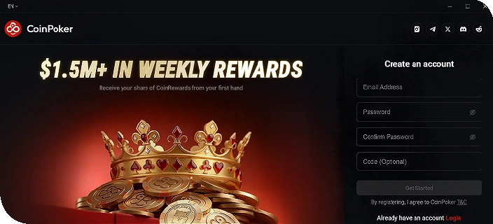 Sign Up to CoinPoker