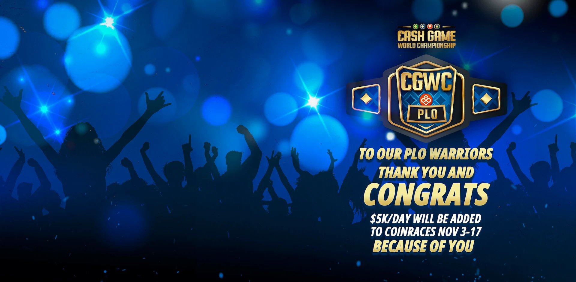 底池限注奧馬哈<br />
現金桌世界錦標賽